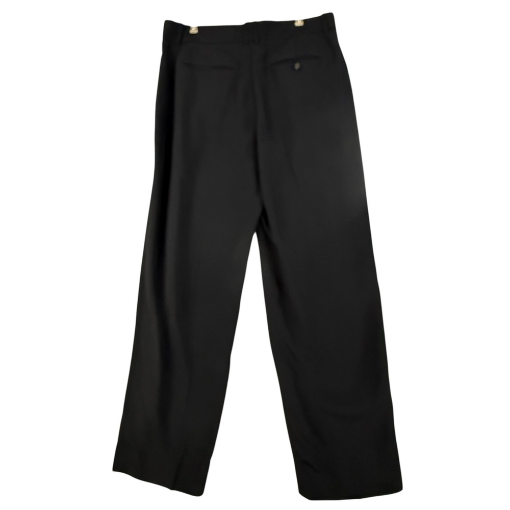 J.Crew Essential Pant Black Wide Leg Pleated High Rise Trousers Womens 12 - Picture 2 of 13